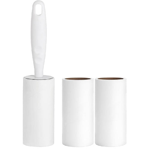 3-Piece Lint Roller Set – 1 Handle + 2 Refills | Ultra-Sticky & Easy to Use