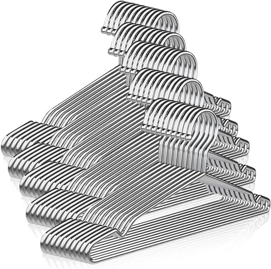 Heavy-duty metal hangers for dry cleaners and hotels